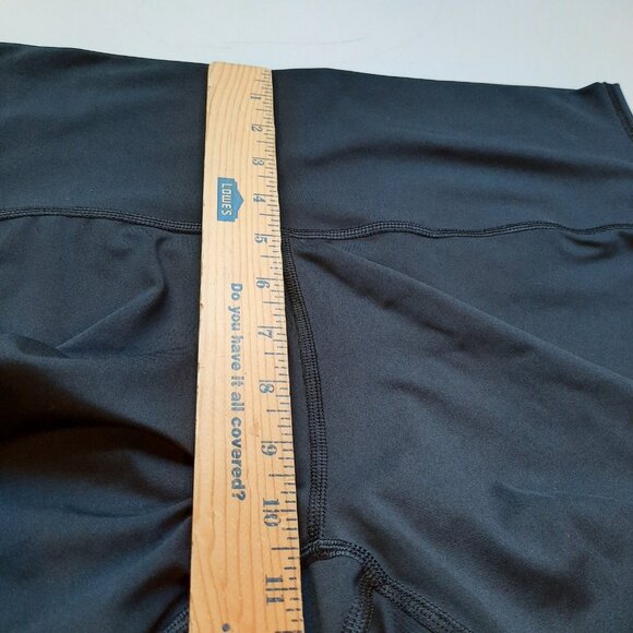 Nike Leggings Womens XL Black High Rise Yoga Crochet Edge 7/8 Boho Dri-Fit - Picture 10 of 12